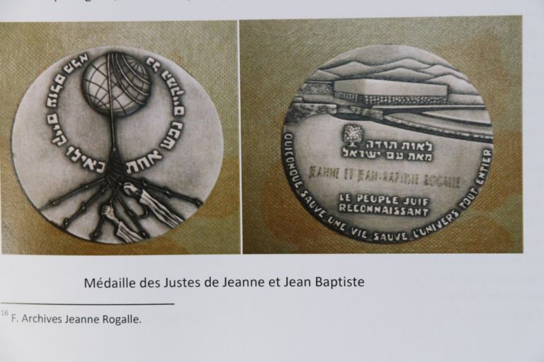 Médaille des Justes - Jeanne et Jean-Baptiste